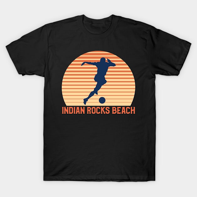 Indian Rocks Beach Sunset, Orange and Blue Sun, Gift for sunset lovers T-shirt, Soccer Player T-Shirt by AbsurdStore